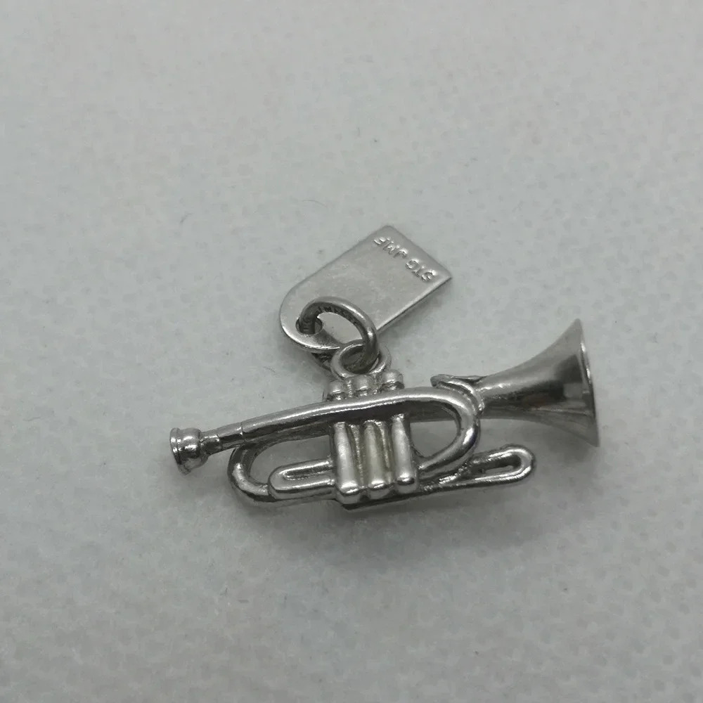 Sterling trumpet pendants